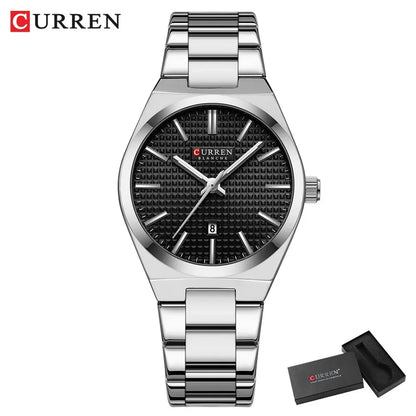 CURREN Japan Quartz Women Watch Stainless steel Bracelet "Love" Dial Fashion Elegant Waterproof Luminous Quartz Watch for Ladies