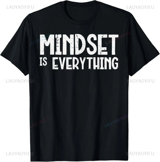 Gym Mindset Everything Workout Motivational Men Women T-Shirt Comfort Breathe Fashion Loose Hip Hop Soft Y2k Harajuku Style Tees